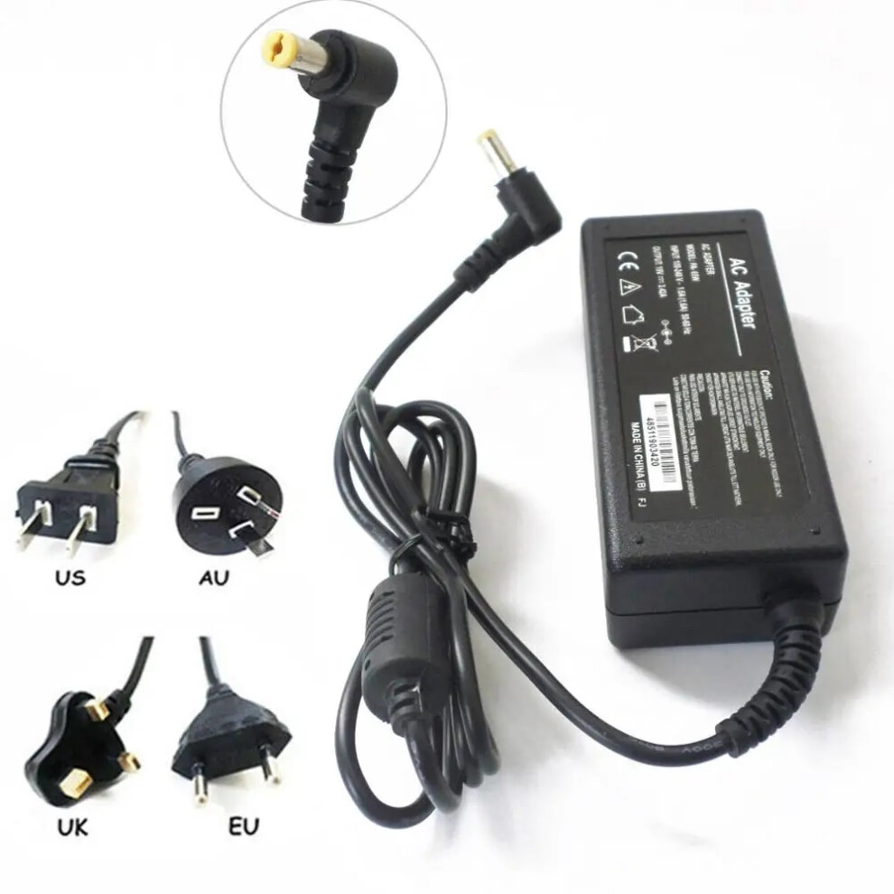 19V 3.42A 65W Power Supply Charger For Acer Gateway Ne56r31u Ne56r34u 9454952713586