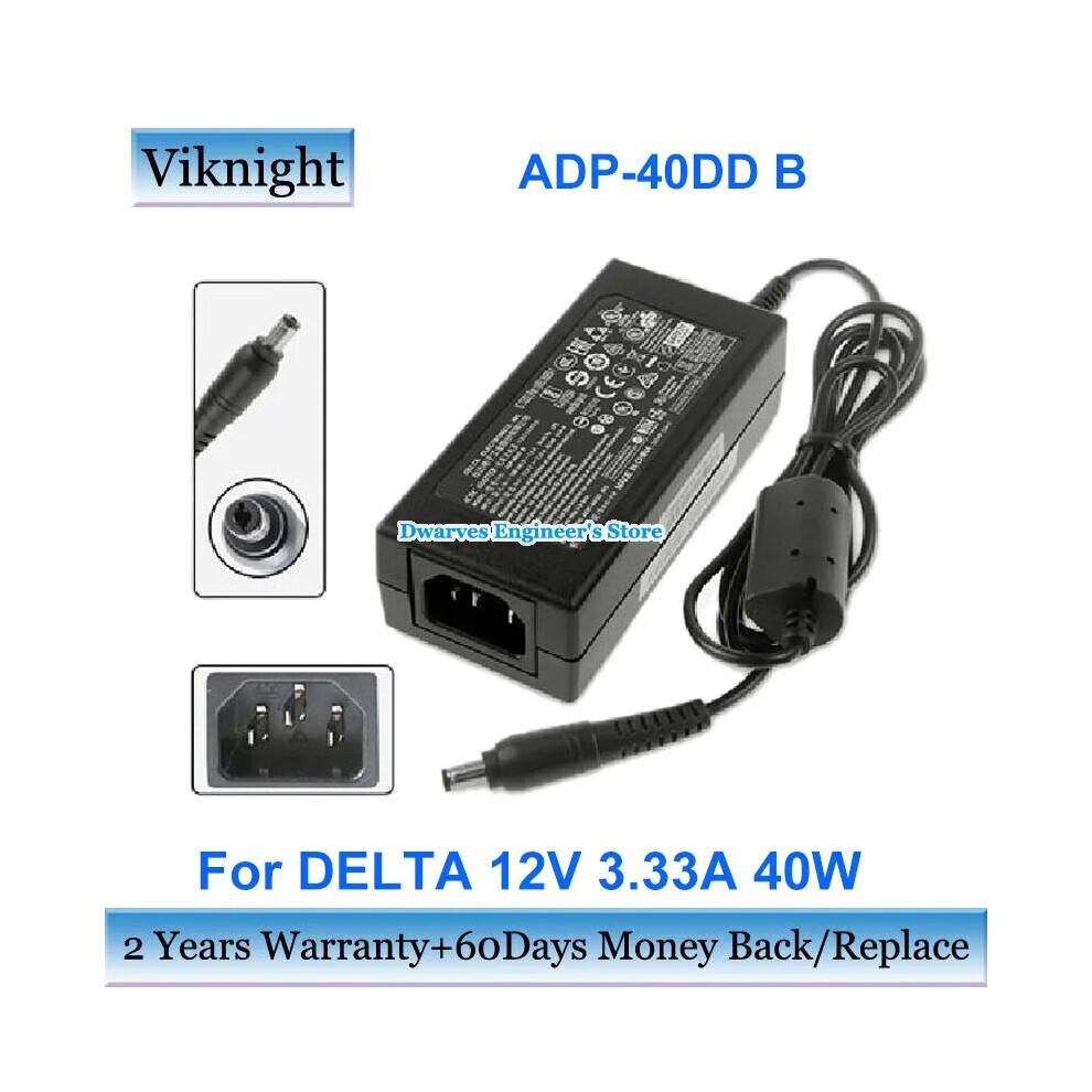 Genuine 12V 3.33A 40W Ac Adapter Adp~40Dd B Power Supply For Dell S2340l 9454952714026