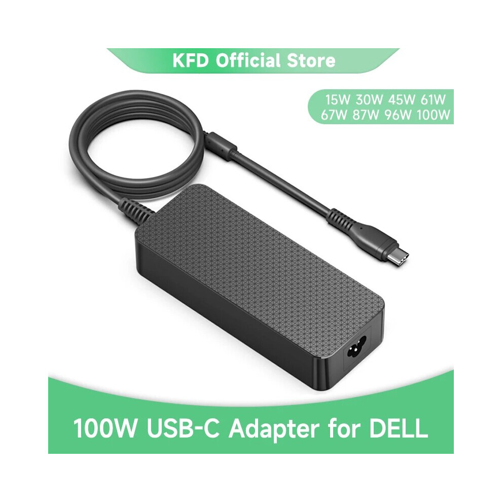 Kfd Usb~C Pd 3.0 100W Charger For Dell Xps 17 2In1 9575 9500 9700 Precision 9454952706595