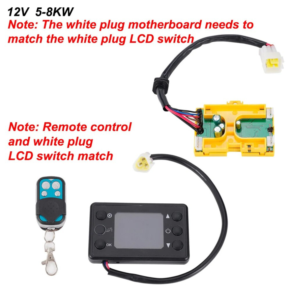 12V Air Diesel Heater For 5Kw Lcd Display Monitor Motherboard Remote Control 9136637121588