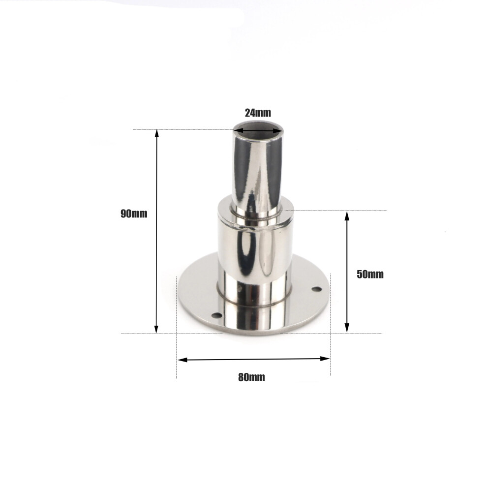 22Mm 24Mm Stainless Steel 316 Thru Hull Exhaust Fitting Tube Pipe Socket 9136637125005