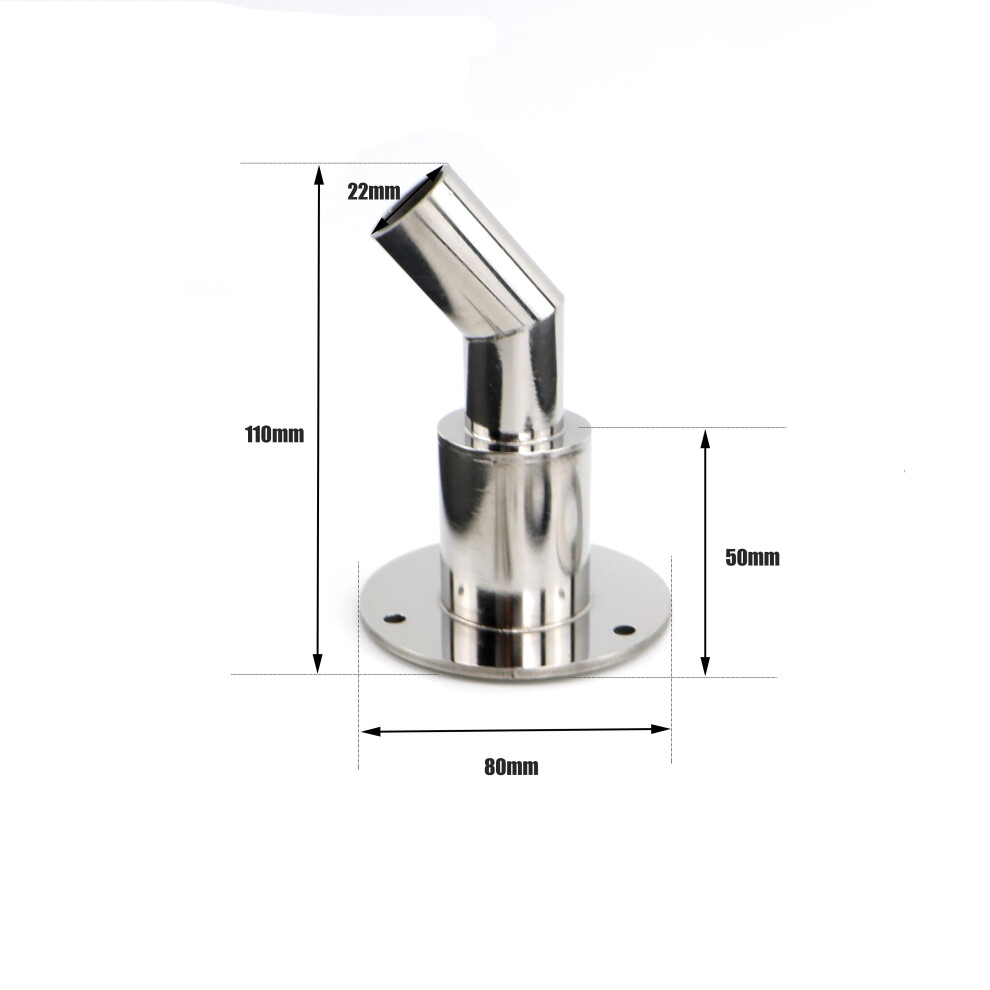 22Mm 24Mm Stainless Steel 316 Thru Hull Exhaust Fitting Tube Pipe Socket 9136637125036