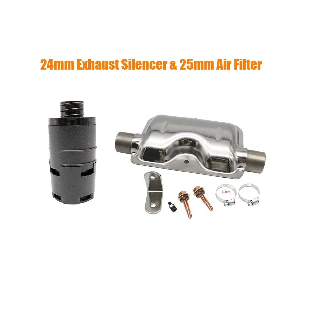 25Mm Air Intake Filter Silencer Combustion Air Pipe Ducting Pipe Clamp 9136637126934