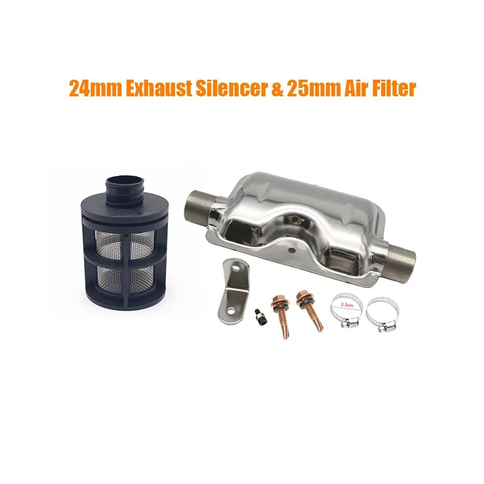 25Mm Air Intake Filter Silencer Combustion Air Pipe Ducting Pipe Clamp 9136637126958