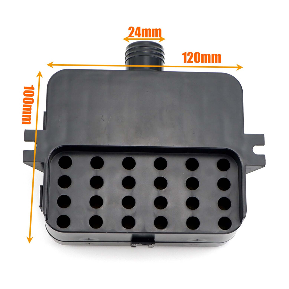 25Mm Upgraded Air Filter Silencer Air Diesel Parking Heater Intake Replacement Red 9136637127672