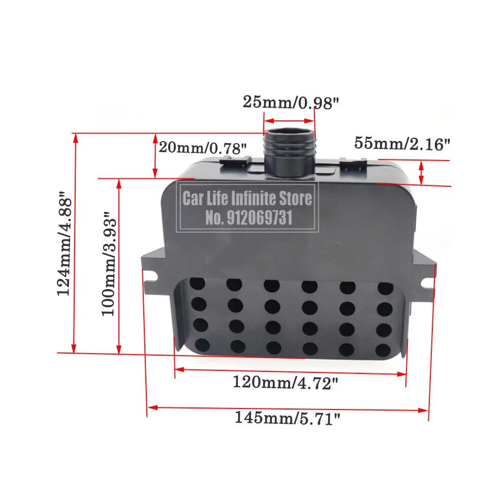 25Mm Upgraded Air Filter Silencer Air Diesel Parking Heater Intake Replacement 9136637127696