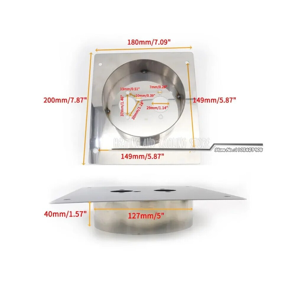 40Mm 60Mm Chinese Diesel Heater Mounting Plate Stainless Steel Turret 9136637129676