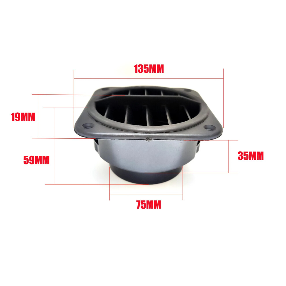42 60 75Mm Air Vent Ducting T Y Piece Elbow Pipe Outlet Heater Duct Exhaust 9136637129942