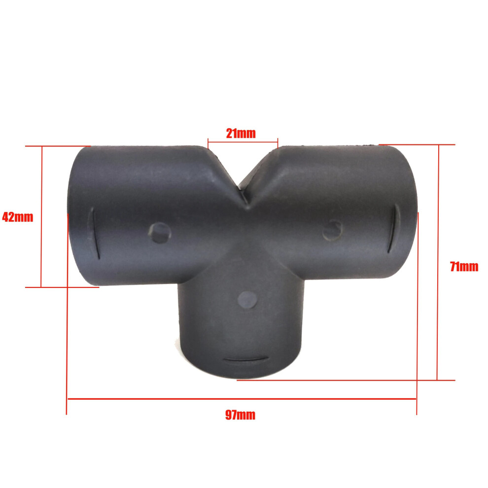 42 60 75Mm Air Vent Ducting T Y Piece Elbow Pipe Outlet Heater Duct Exhaust 9136637130009