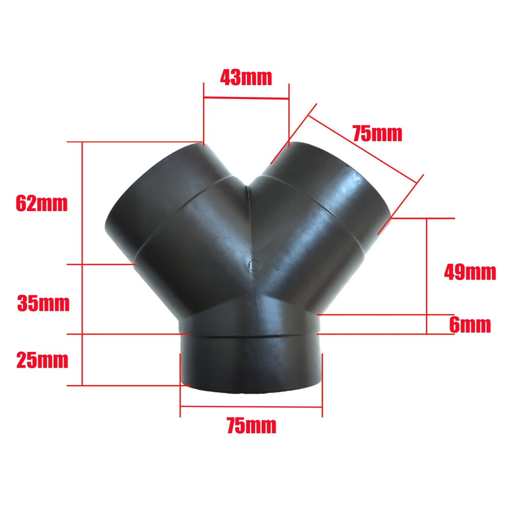42 60 75Mm Car Heater Ducting Reducer Hose Tube Connector Heater Ducting 9136637130214