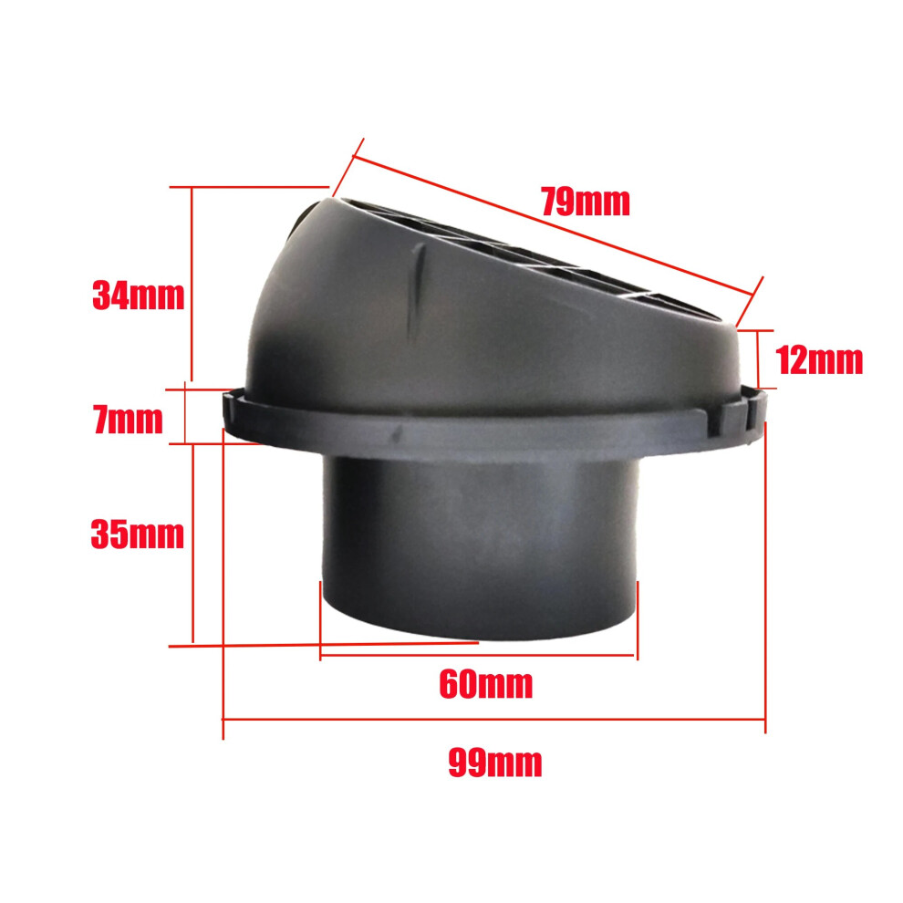 42 60 75Mm Car Heater Ducting Reducer Hose Tube Connector Heater Ducting 9136637130221