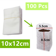 100Pcs Nursery Plant Growing Kits Bags Biodegradable Non-Woven Plant Nursery