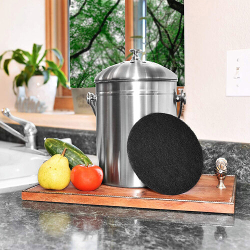 8PCS/Set Compost Plant Growing Kits Bin Activated Carbon Filter Kitchen 1