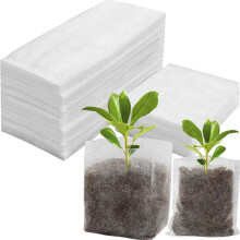 100-500Pcs Non-woven Plant Growing Kits Fabric Seeds Bags Biodegradable