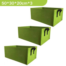 6/3PCS Rectangle Plant Growing Kits Strawberry Bags Fabric Plant Pots