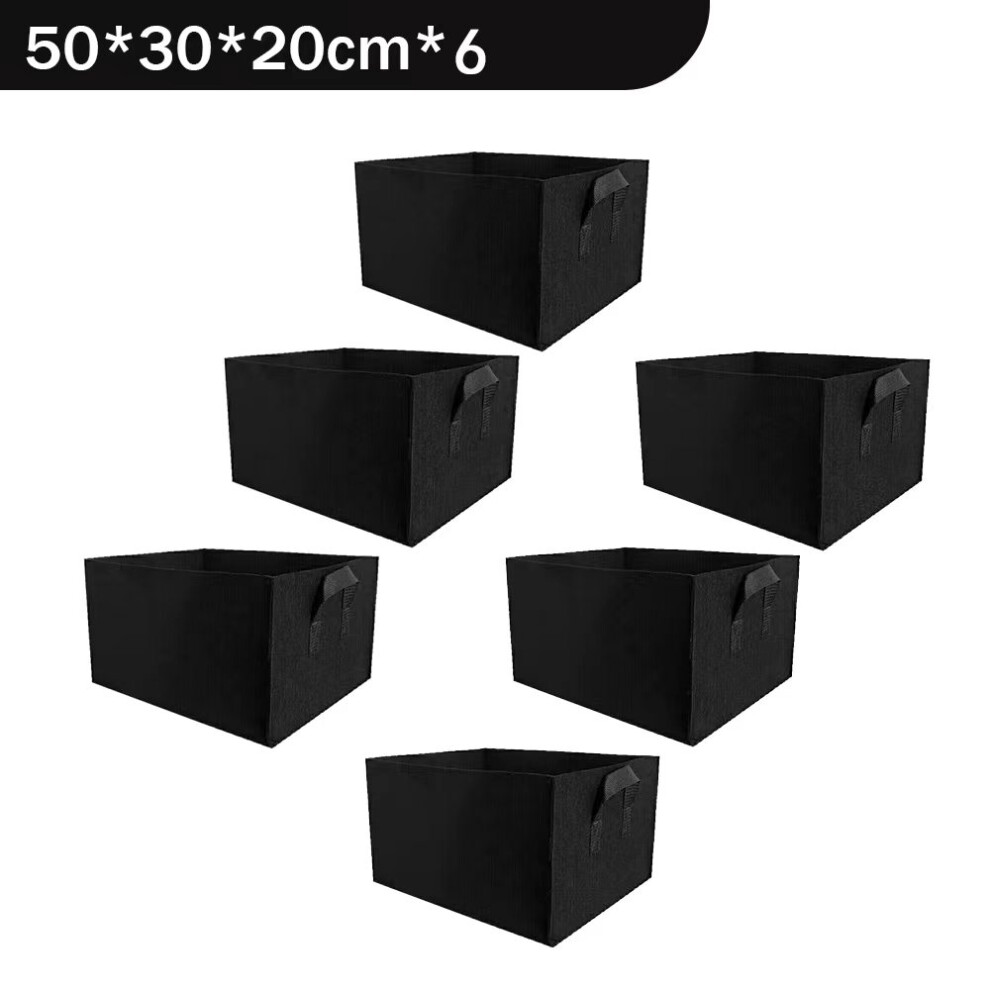 6/3PCS Rectangle Plant Growing Kits Strawberry Bags Fabric Plant Pots-image-OPC-PFH6HZT-NEW