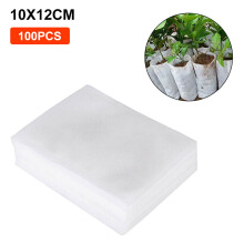 100Pcs Biodegradable Plant Growing Kits Nursery Bag Plant Bags Non-woven