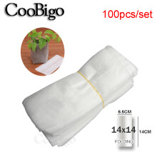 100pcs Biodegradable Plant Growing Kits Nursery Bags Plant Seeding Pots