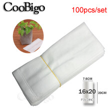 100pcs Biodegradable Plant Growing Kits Nursery Bags Plant Seeding Pots