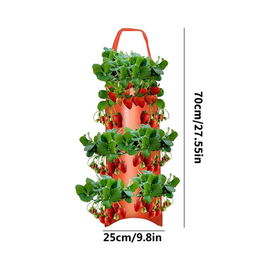 8 Hole Plant Growing Kits Upside Down Tomato Planter Vertical Hanging