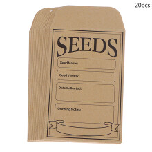 20 Pcs Plant Growing Kits Kraft Paper Bag For Vegetable Seeds? Self Adhesive