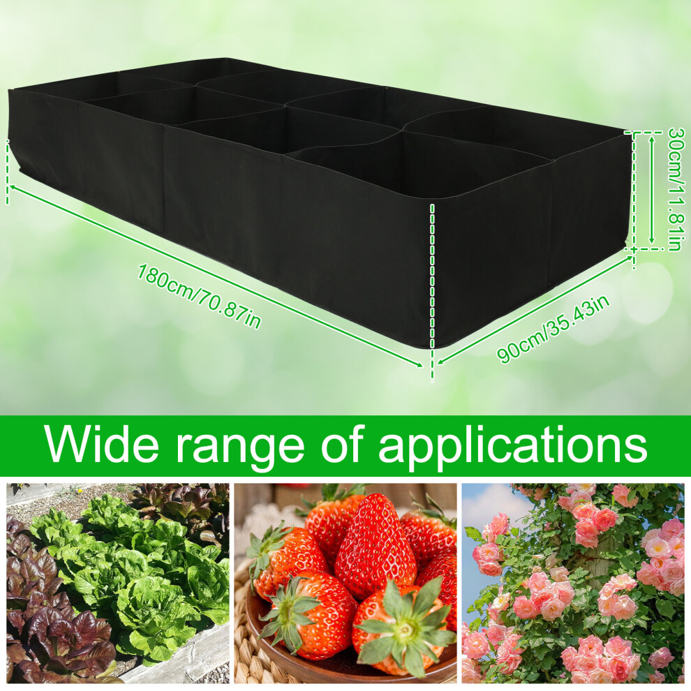 Garden Raised Plant Growing Kits Bed 4/8 Grids Reusable Fabric Raised-image-OPC-PFH6QPV-NEW