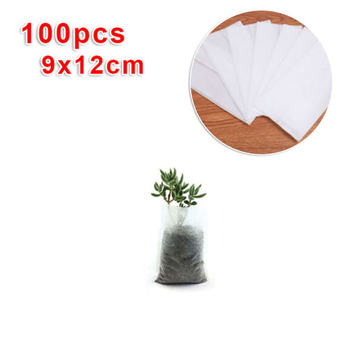 Durable Useful Plant Growing Kits Accessories Tree Bag 100pcs Biodegradable 2