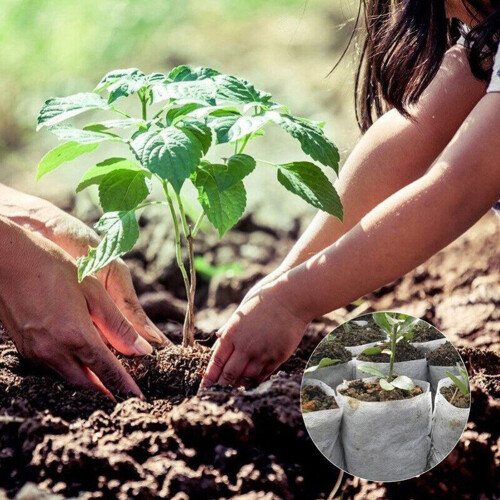 Nursery Pots Plant Growing Kits Plant Bag Biodegradable Breathable Multipurpose 1