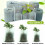 Nursery Pots Plant Growing Kits Plant Bag Biodegradable Breathable Multipurpose 4