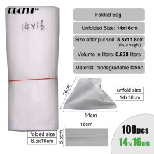 100/200PCS Nursery Plant Growing Kits Bags Bioderadable Fabric Plant ing