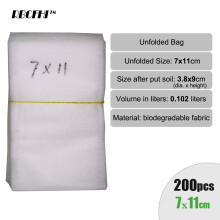 100/200PCS Nursery Plant Growing Kits Bags Bioderadable Fabric Plant ing