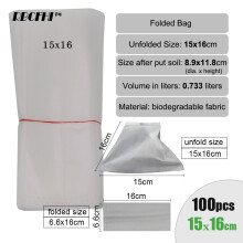 100/200PCS Nursery Plant Growing Kits Bags Bioderadable Fabric Plant ing