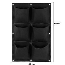 6/7/9/18 pocket Plant Growing Kits vertical bags hanging wall bag flower