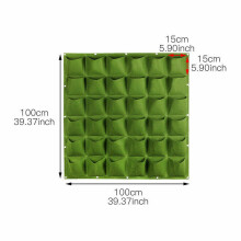 4/7/9/18/25/36/49/72 Pockets Plant Growing Kits Garden Wall Hanging Bags
