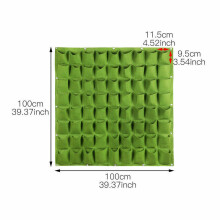 4/7/9/18/25/36/49/72 Pockets Plant Growing Kits Garden Wall Hanging Bags