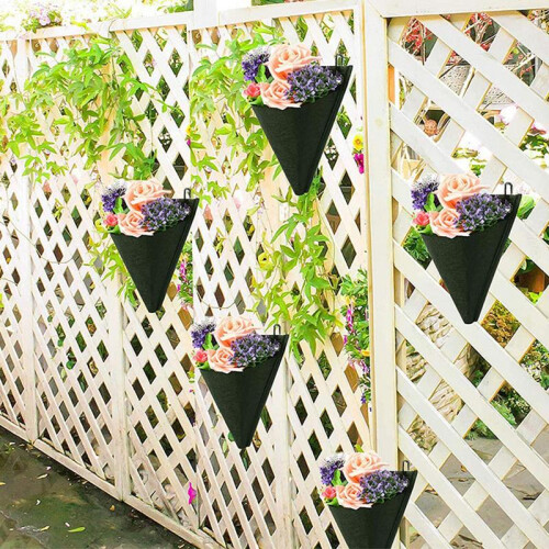 Vertical Hanging Plant Growing Kits Garden Bag Triangular Planter Flower 1
