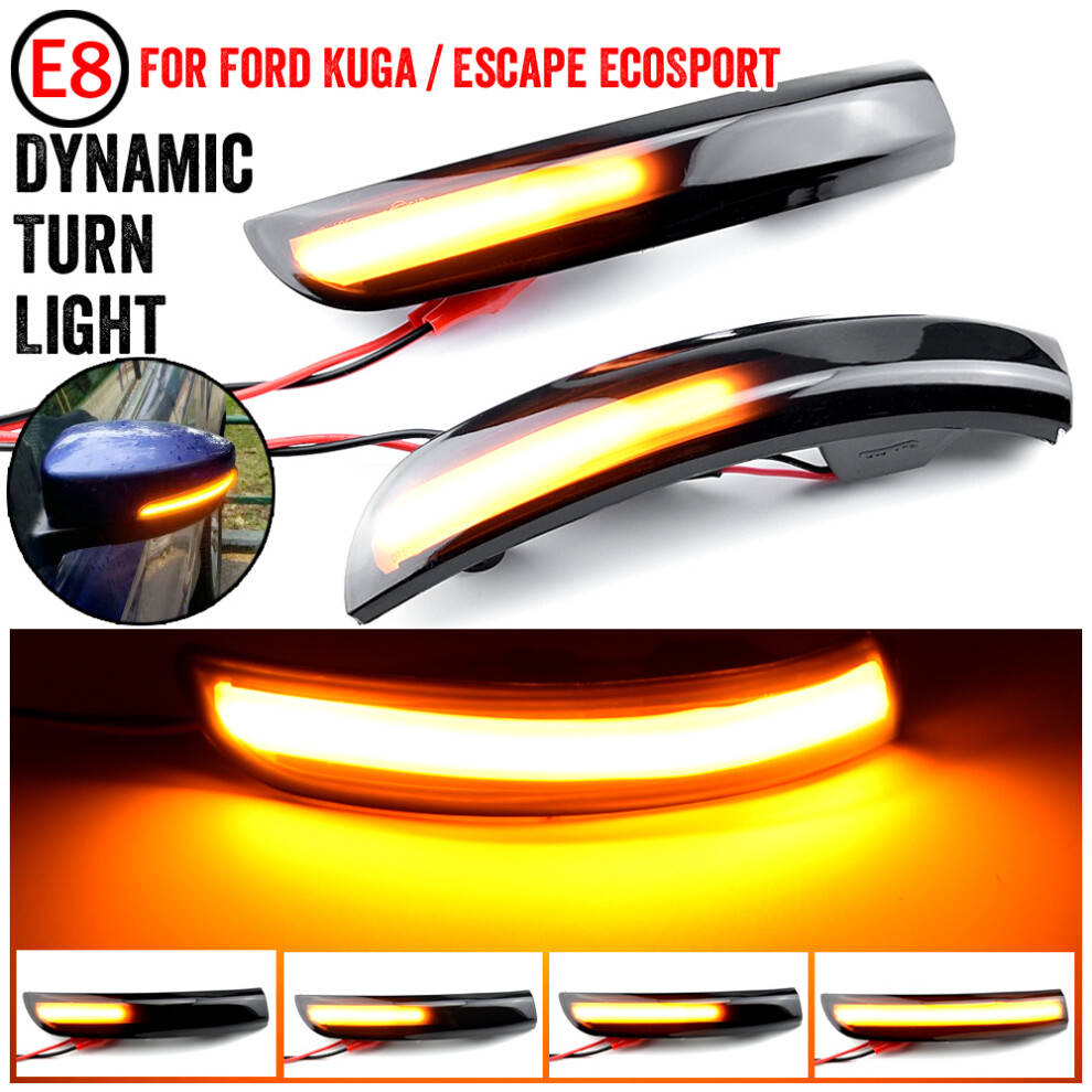 Dynamic Blinker Led Flash Turn Signal Car Lights For Ford Kuga Escape 9158106942005