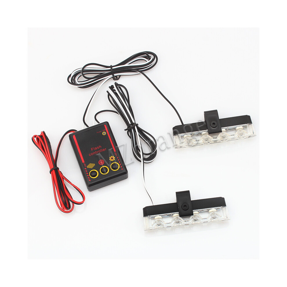 2X4 Led Truck Fso Flashing Firemen Automobiles Strobe Warning Police Car 9158106944030