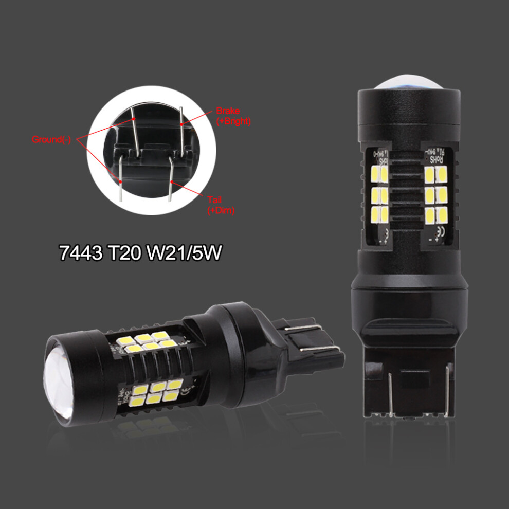 2Pcs 1200Lm T20 W21w Led W21/5W Led Wy21w 7440 7443 Led Bulb T25 3157 9158106945211