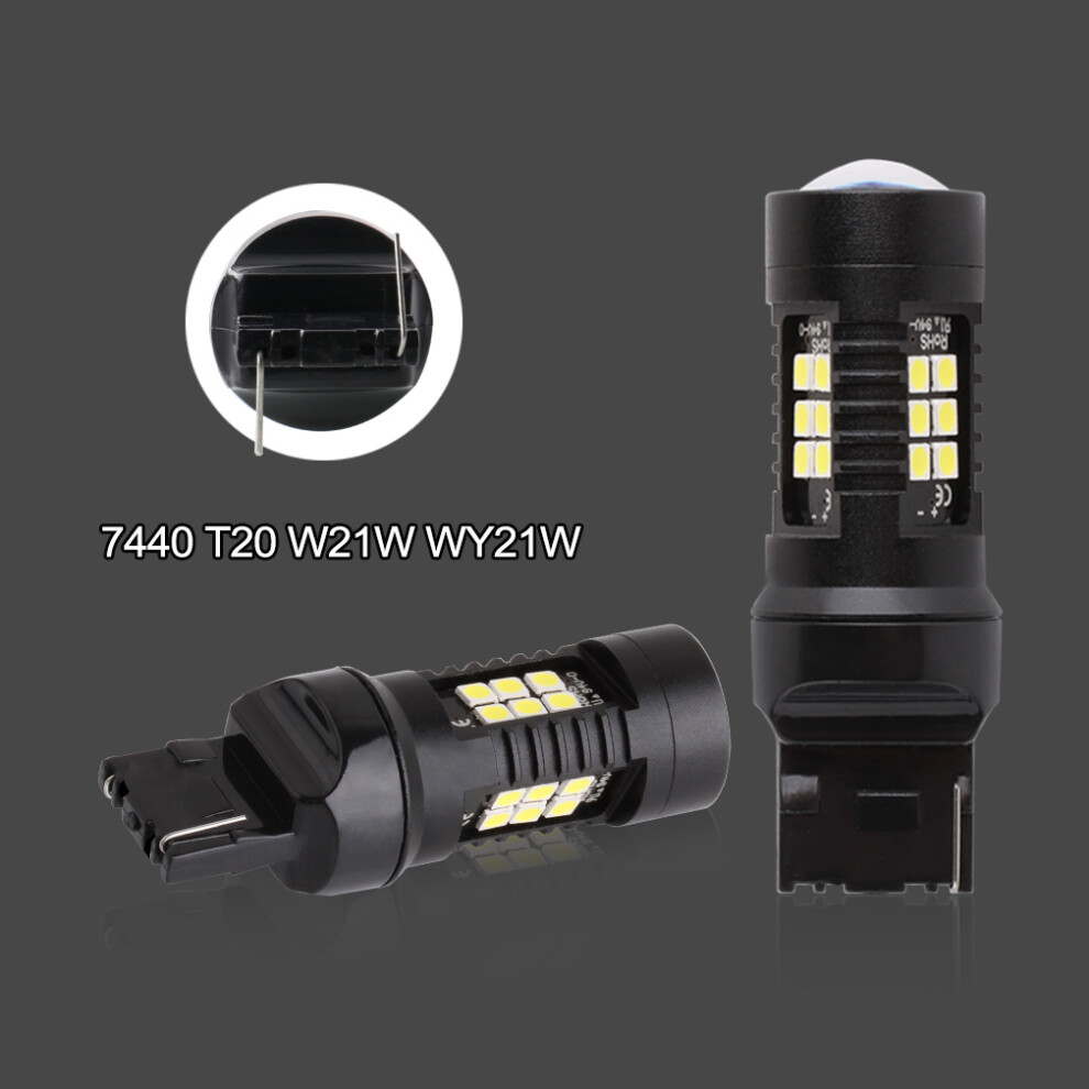 2Pcs 1200Lm T20 W21w Led W21/5W Led Wy21w 7440 7443 Led Bulb T25 3157 9158106945525