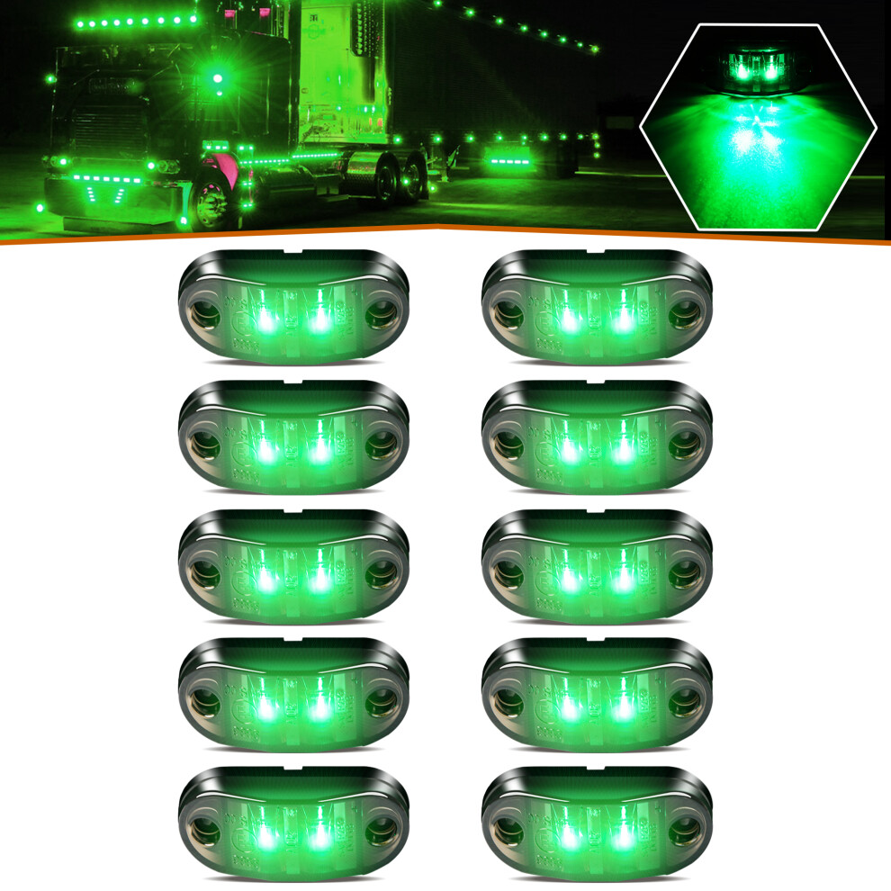 20/10 PCS 2 Oval LED Universal Led car light Side Marker car lights for-image-OPC-PFH6SVZ-NEW