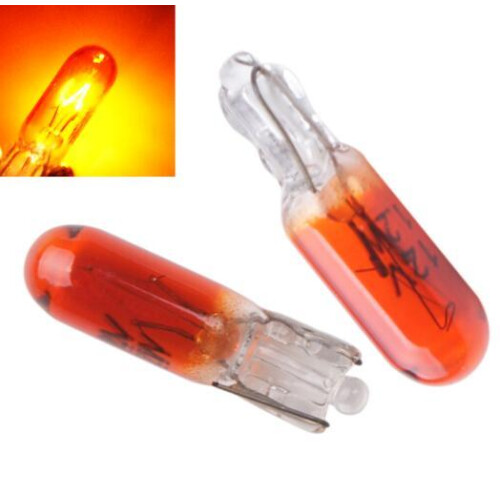 30/20/10/5Pcs 12V 1.2W T5 Glass car light Bulb Dashboard Instrument Panel