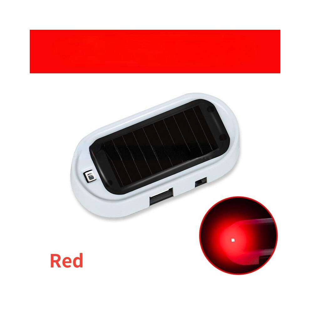 Fake Security Car Solar Powered Simulated Dummy Alarm Wireless Warning Light 9158106951755