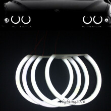 BW 131mm x4 Cotton car light White Amber Angel Eye Halo Ring DRL for BMW