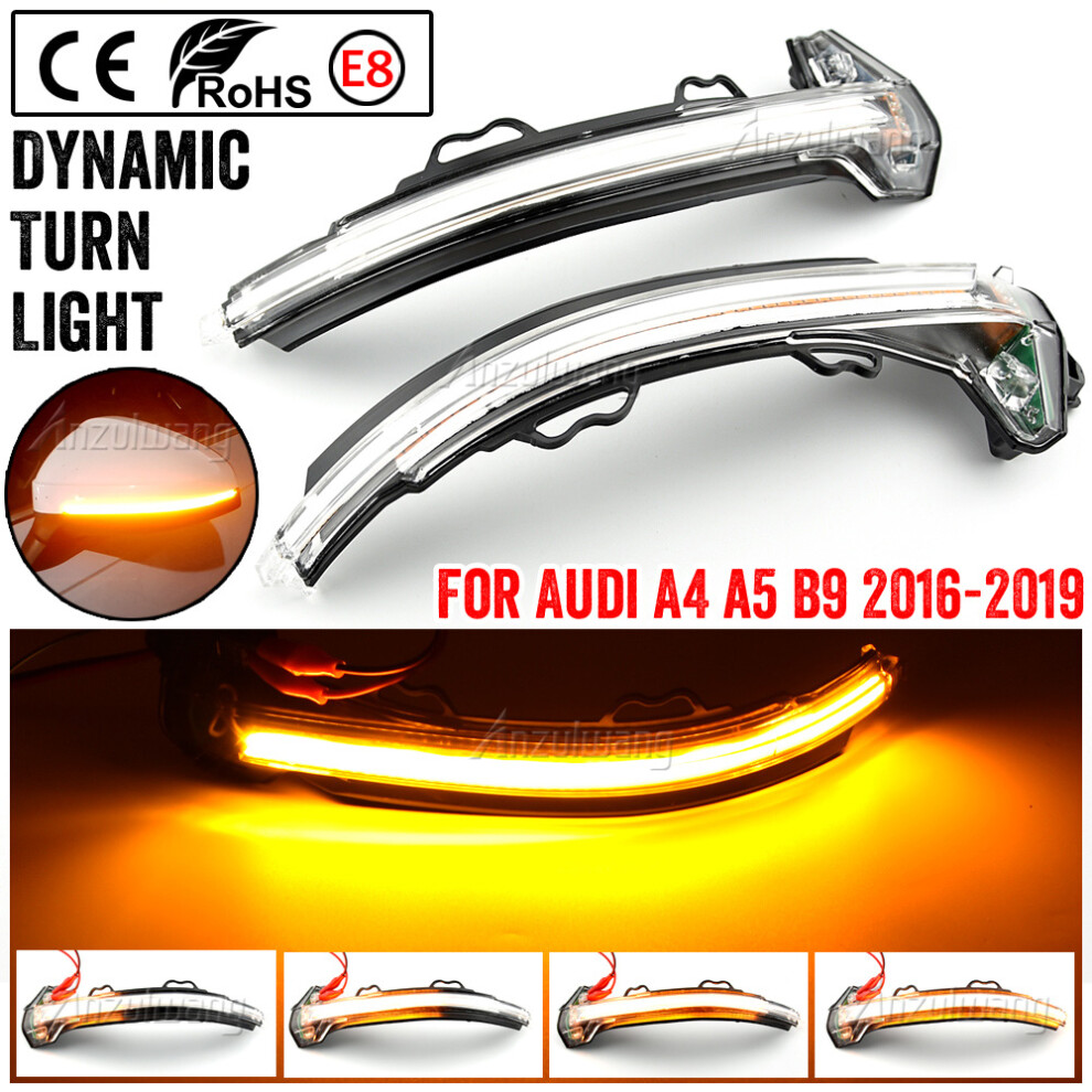 For Audi A4 S4 Rs4 B9 2016-2019 A5 S5 Rs5 Dynamic Turn Signal Led Car 9158106951038