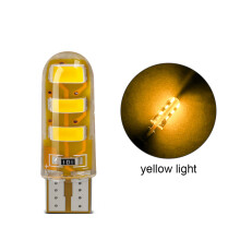 2pcs T10 W5W Strobe Flash car light Silicone Gel COB LED car light 12V