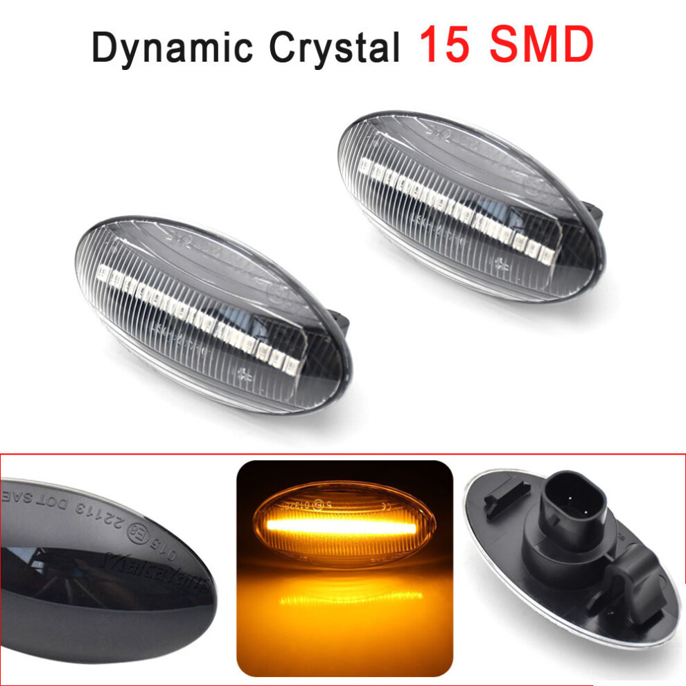 Led Dynamic Side Marker Turn Signal Car Sequential Blinker Light/Amber 9158106947192
