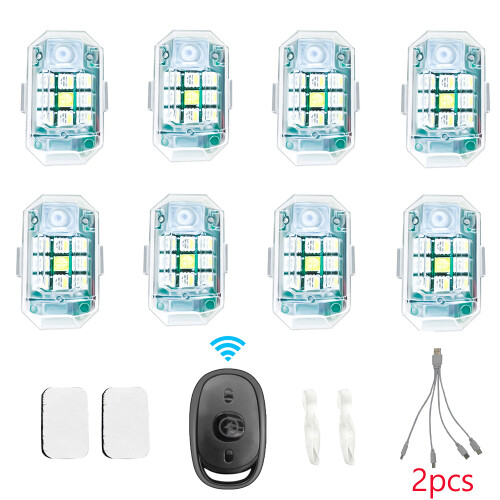 Strobe car lights For Motorcycle Led Flash Anti-collision Warning Lamp