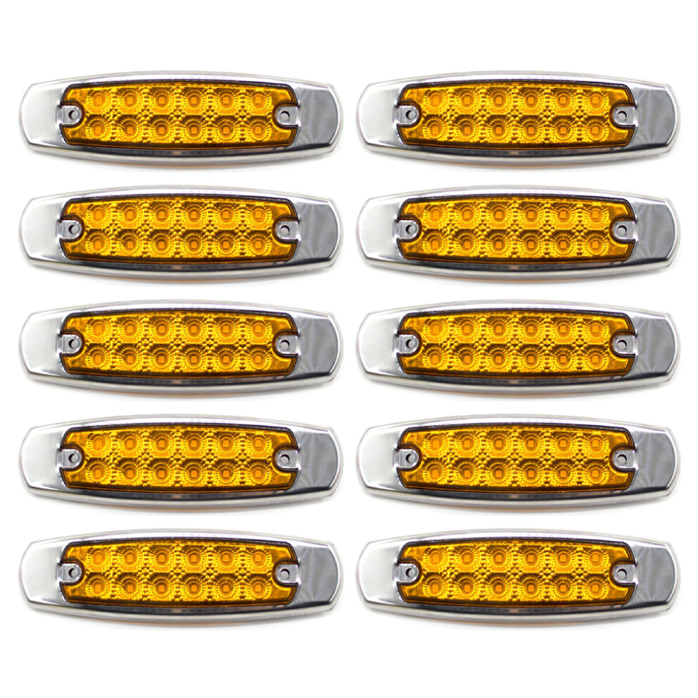 10Pcs 12V 24V 12 Led Trucks Led Side Marker Car Lights For Truck Trailer 9158106948816
