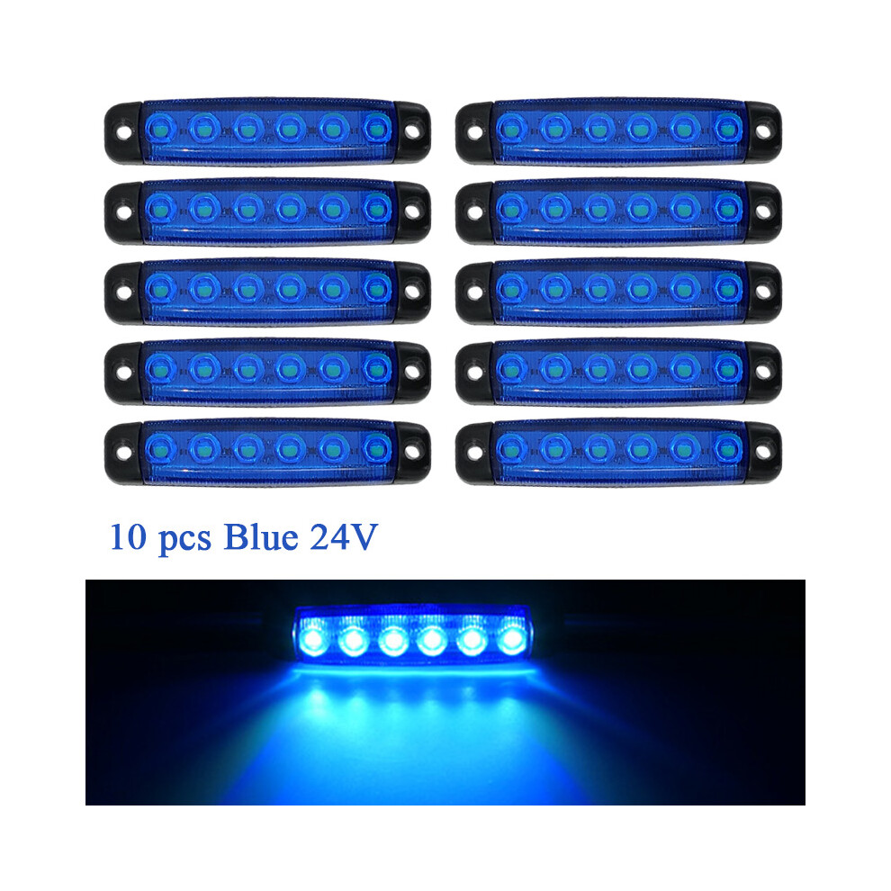 10Pcs 24V Led Side Marker Car Lights External Car Lights Warning Tail 9158106955777